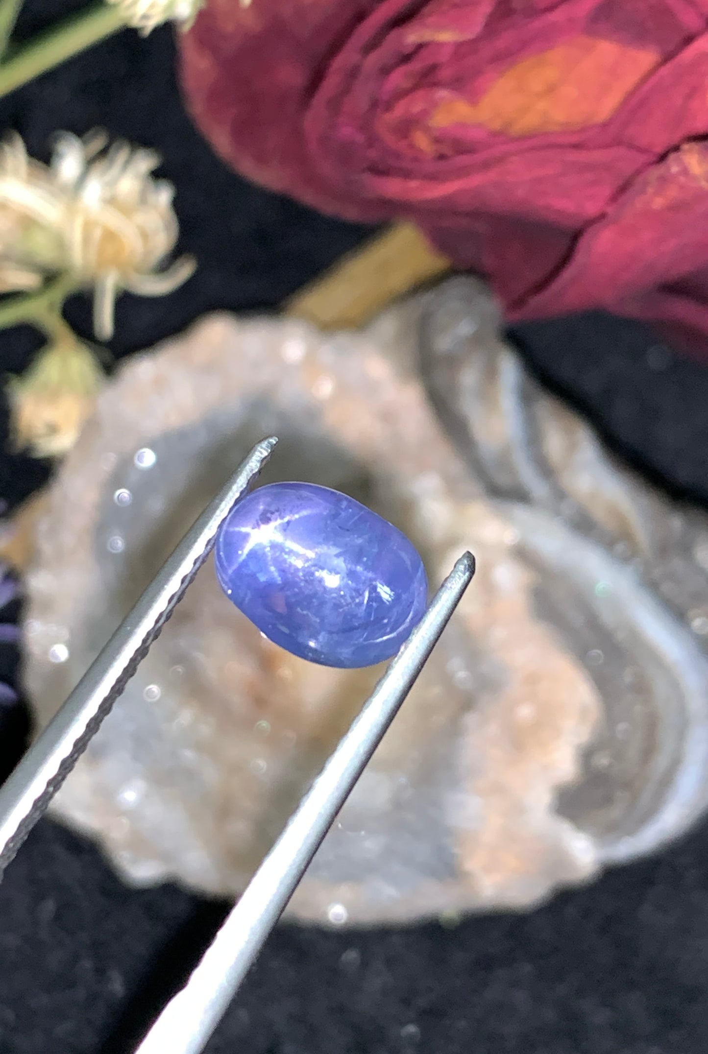 3.73 cts Unheated Star Sapphire, Sri Lanka.