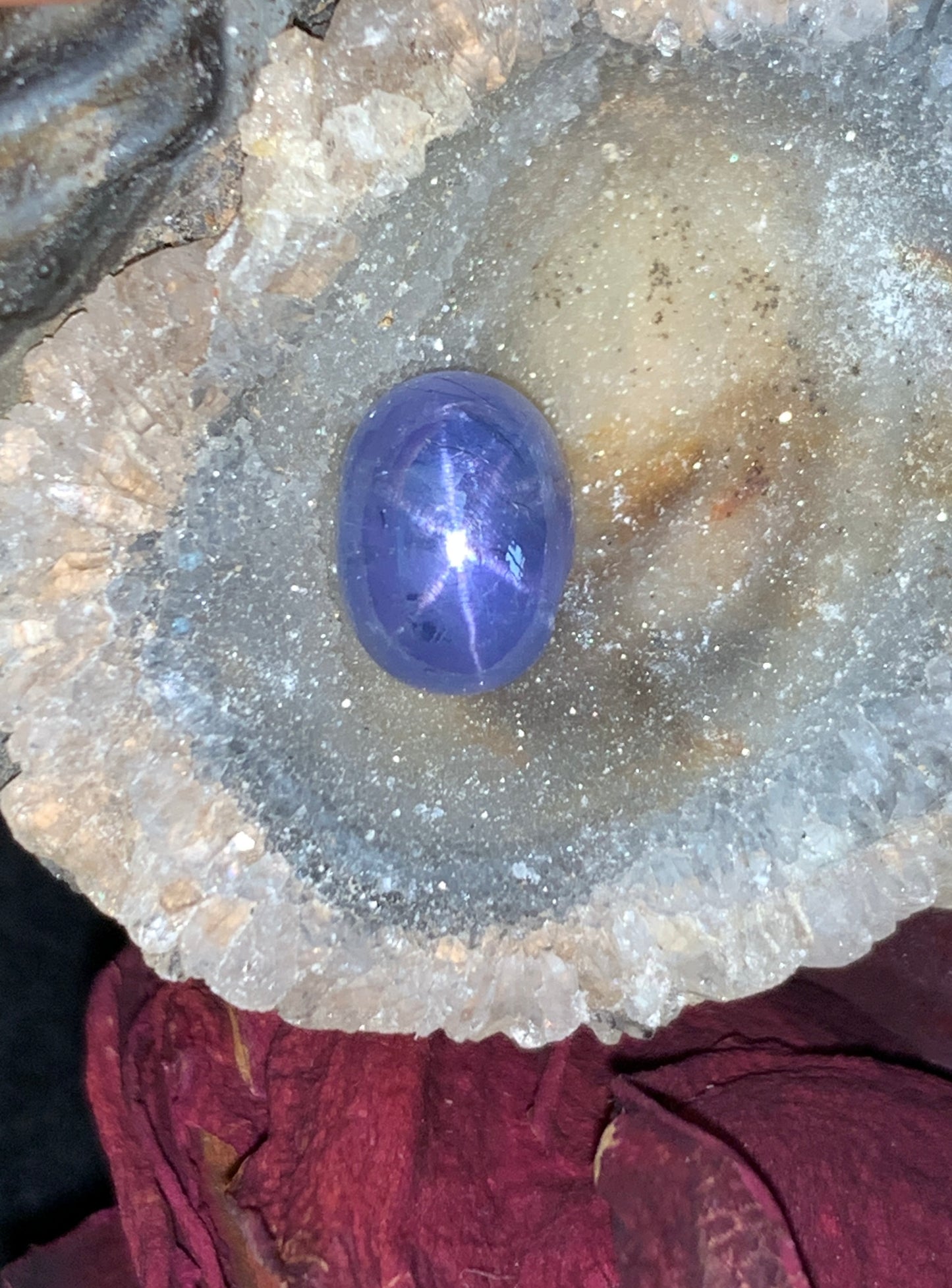 3.73 cts Unheated Star Sapphire, Sri Lanka.