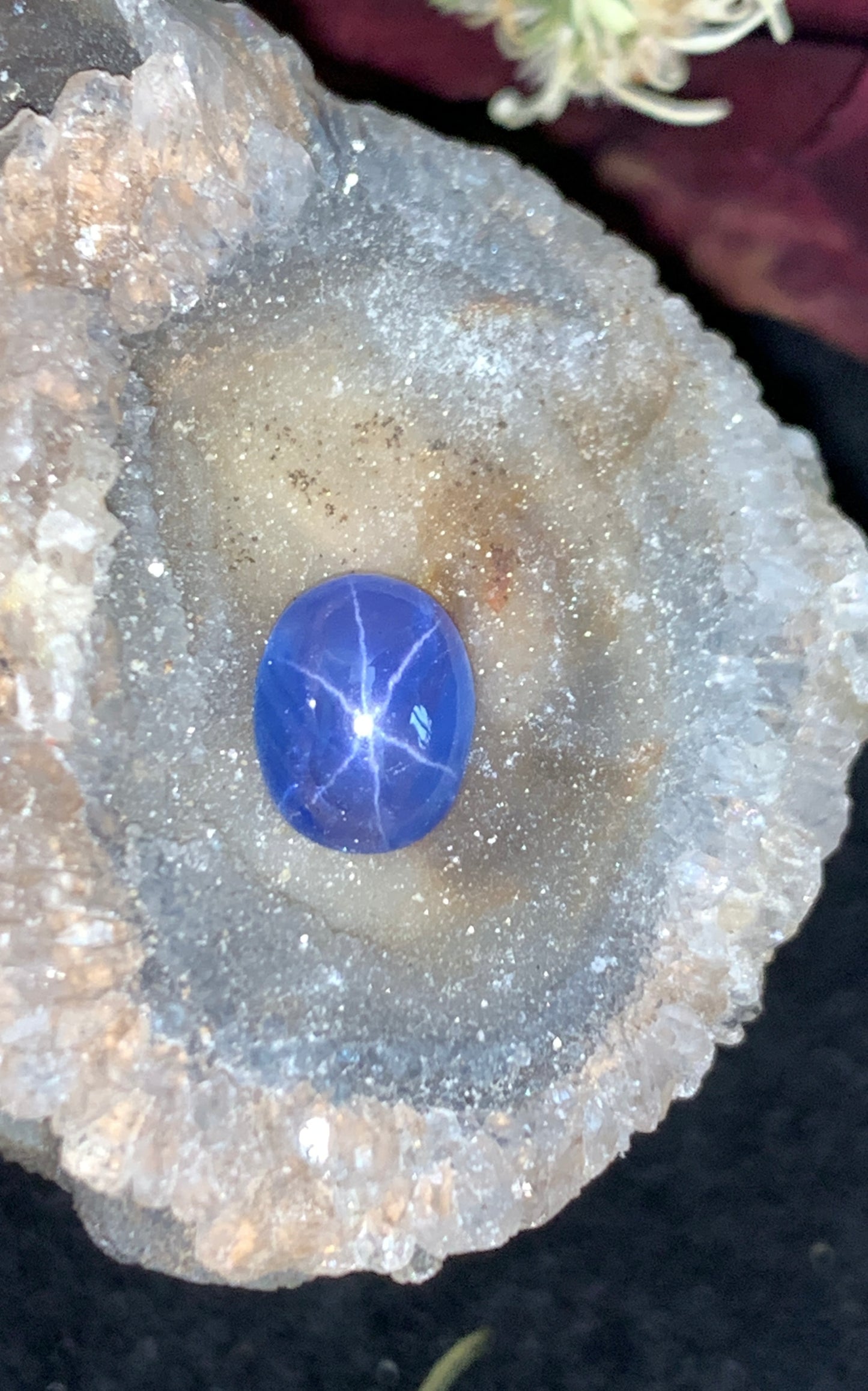 1.86 cts Unheated Star Sapphire, Sri Lanka.