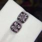 3.89 cts Grey Spinel Pair - Burma.