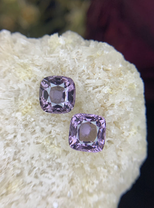 3.97 cts Natural Spinel Pair, Burma.