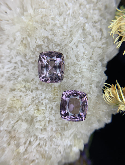 4.42 cts Natural Spinel Pair, Burma.