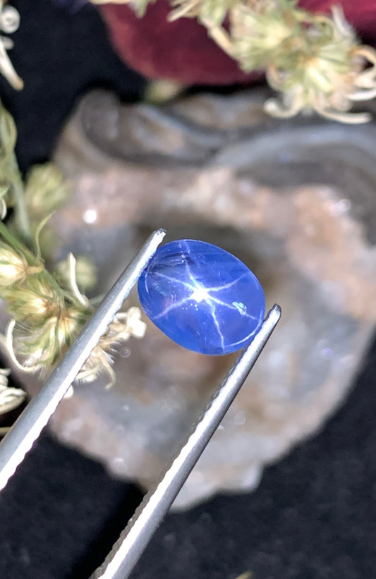 1.86 cts Unheated Star Sapphire, Sri Lanka.