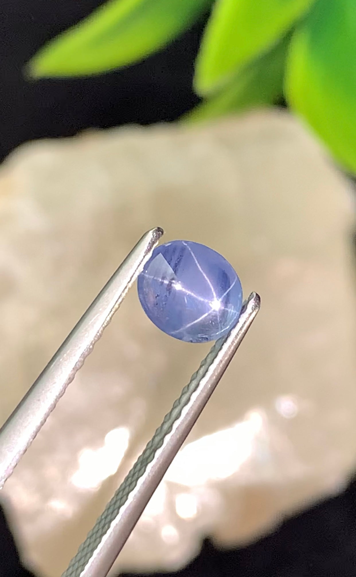 0.83 cts Unheated Star Sapphire, Sri Lanka.